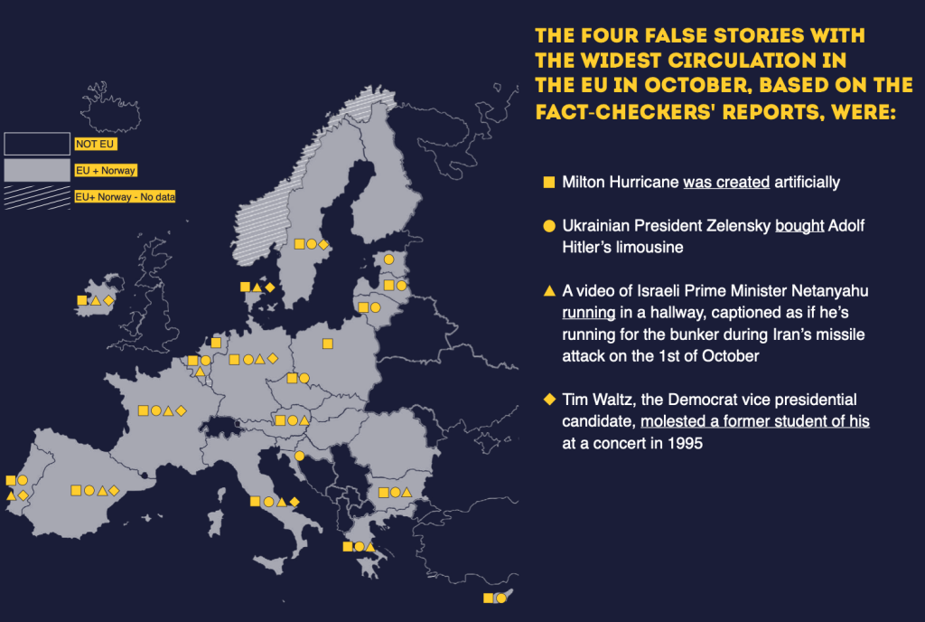 The War in the Middle East and climate disasters return in the gunsight of disinformation in October